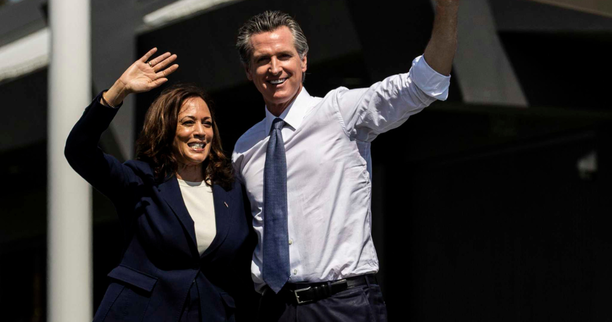 Kamala Harris y Gavin Newsom