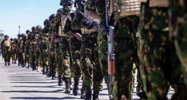 Imagen de archivo de militares de Kenia en Haití