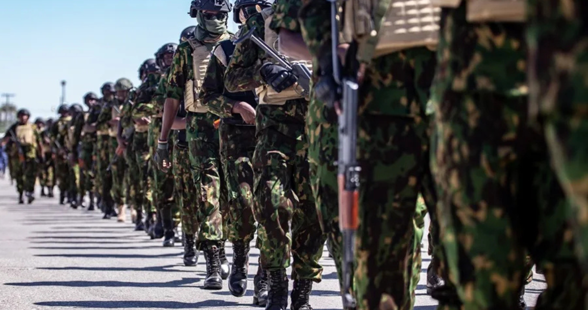 Imagen de archivo de militares de Kenia en Haití