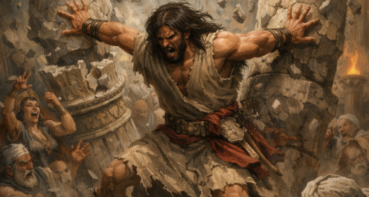 La ’Operación Sansón’ de Trump, derribar las columnas del templo sobre él