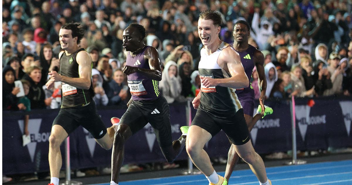 Lachlan Keneddy derrotó a Gout Gout en Melbourne