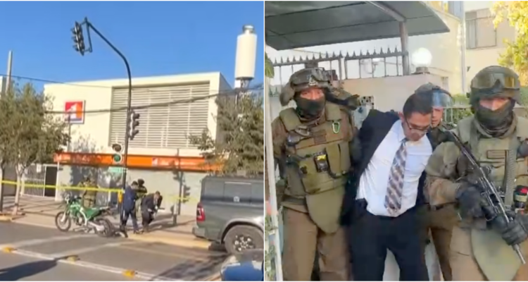 Ladrón vestía terno y corbata: un detenido deja asalto a un banco en Providencia