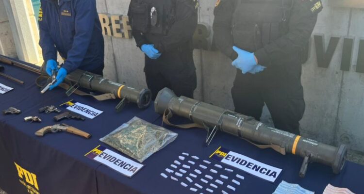 Detienen a clan familiar que tenía dos lanzacohetes en Limache: se incautó droga y vehículos