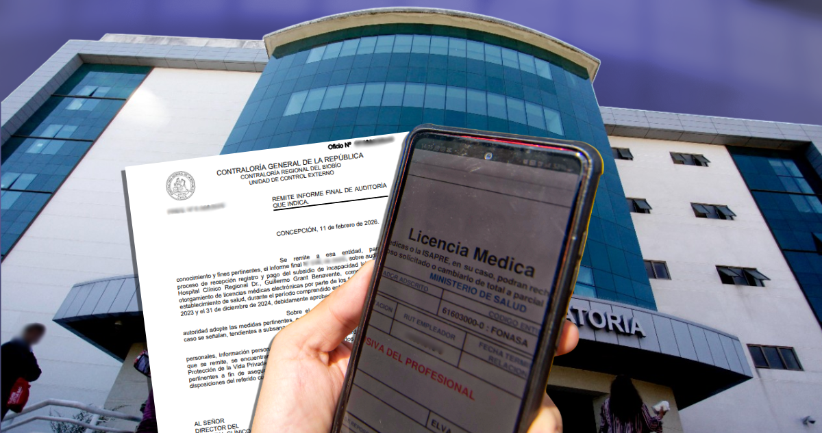 Licencias médicas sin control: la auditoría que remece al hospital regional de Concepción Guillermo Grant Benavente