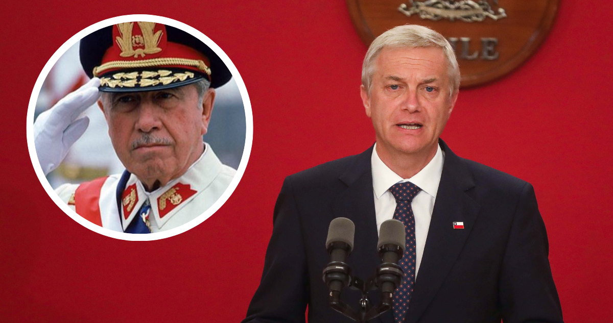 José Antonio Kast y foto de Pinochet