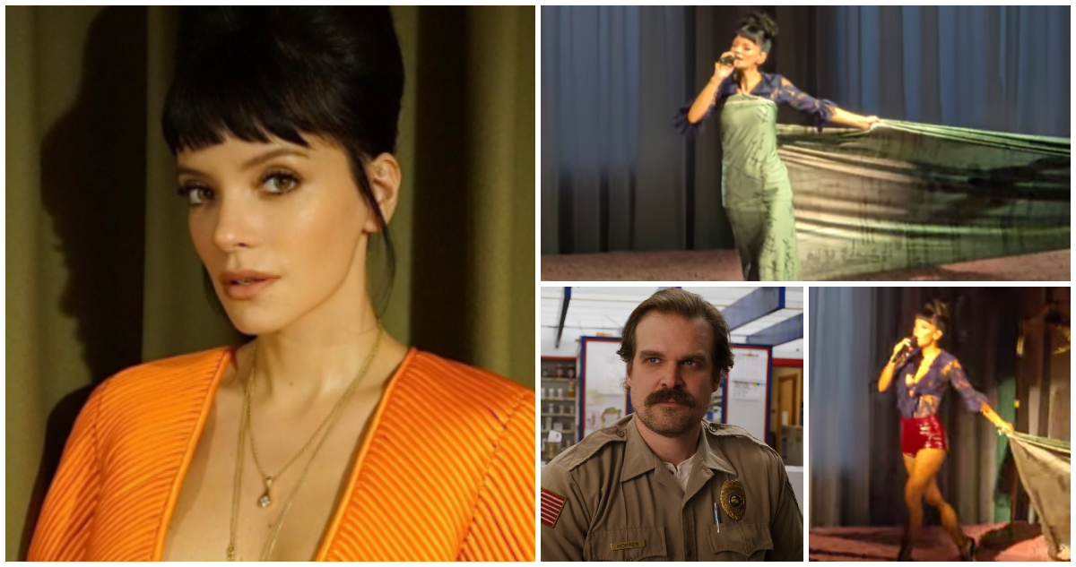 Lily Allen se viste con las “boletas” de la infidelidad de David Harbour en su nuevo show