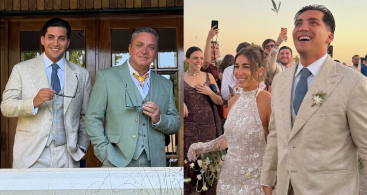 Fotos de Luis Jara y su hijo