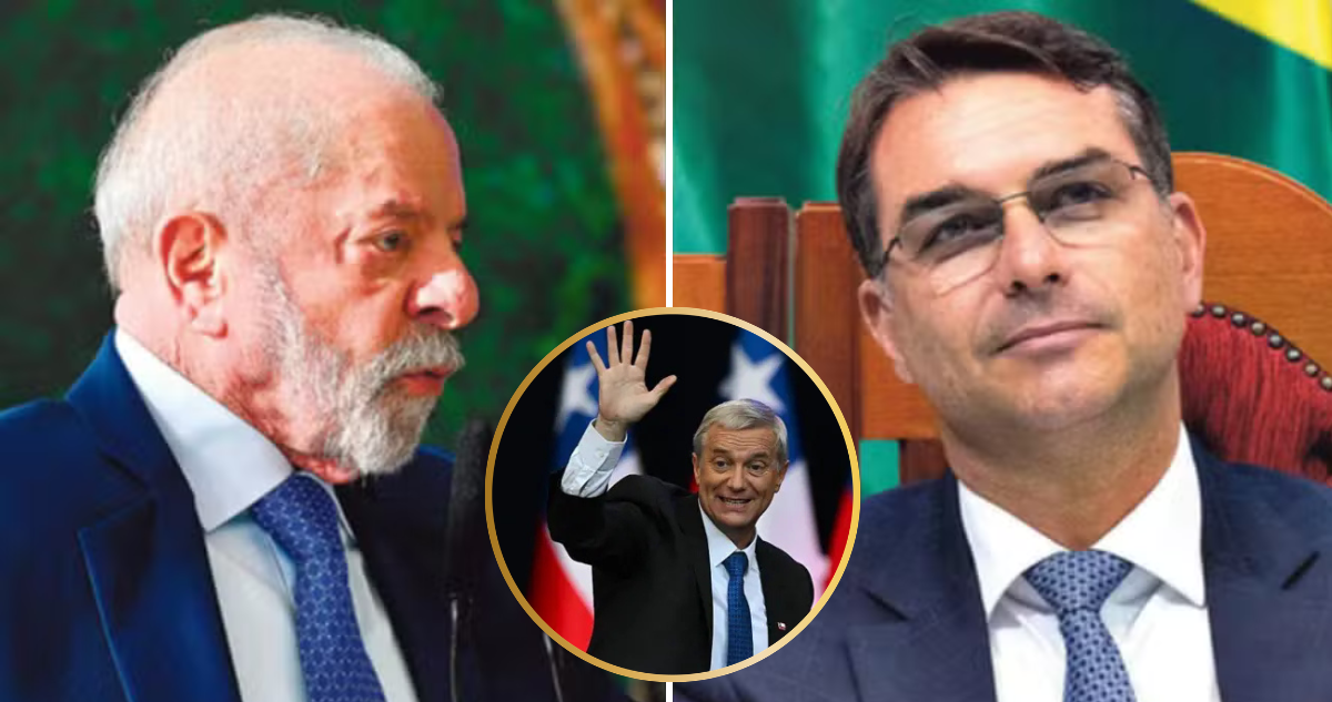 Lula y Flavio Bolsonaro