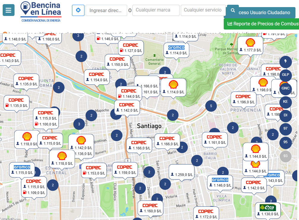 Bencina en Línea: revisa AQUÍ dónde está el combustible que buscas al precio más barato