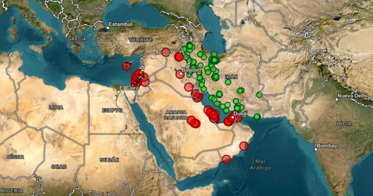 Así evoluciona el bombardeo en Medio Oriente tras guerra de EEUU e Israel vs Irán