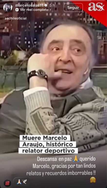 Marcelo Salas despide a Marcelo Araujo