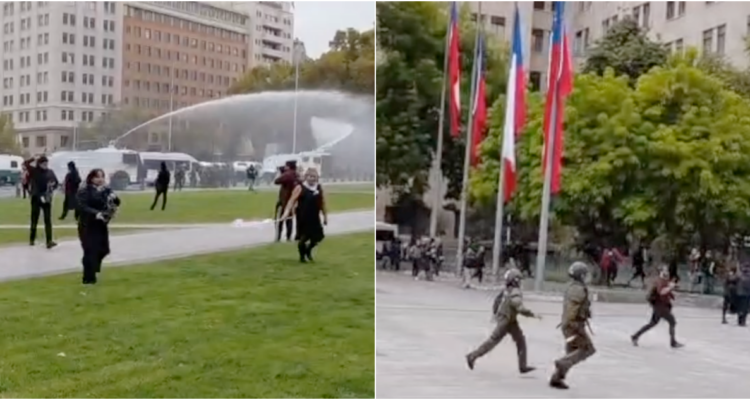 7 detenidos dejó marcha en Santiago por decretos ambientales retirados por el Gobierno