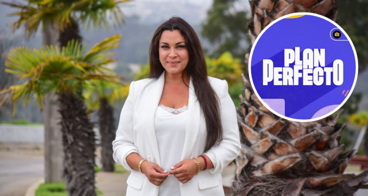 Marlen Olivari y logo de CHV