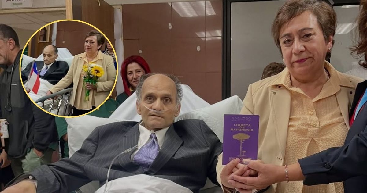 Excarabinero con cáncer terminal se casó en servicio de urgencias luego de 21 años con su pareja