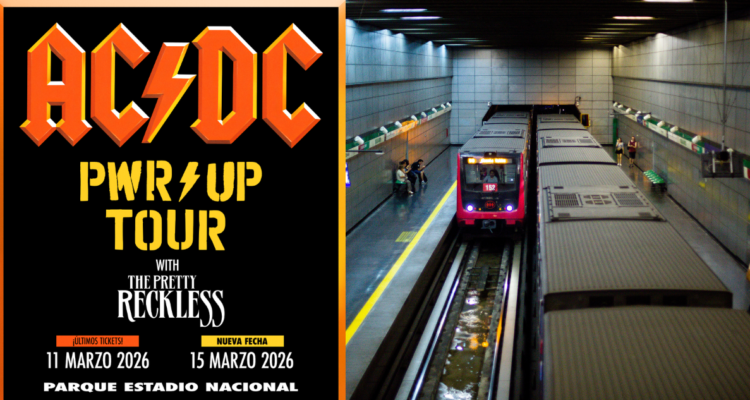 Revisa el horario extendido de Metro por concierto de AC/DC de este miércoles: habrá refuerzo de buses