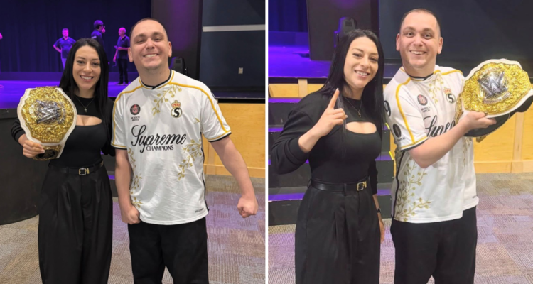 ¡Mi país, mi país! Stephanie Vaquer y Lucho Miranda se encontraron en Estados Unidos