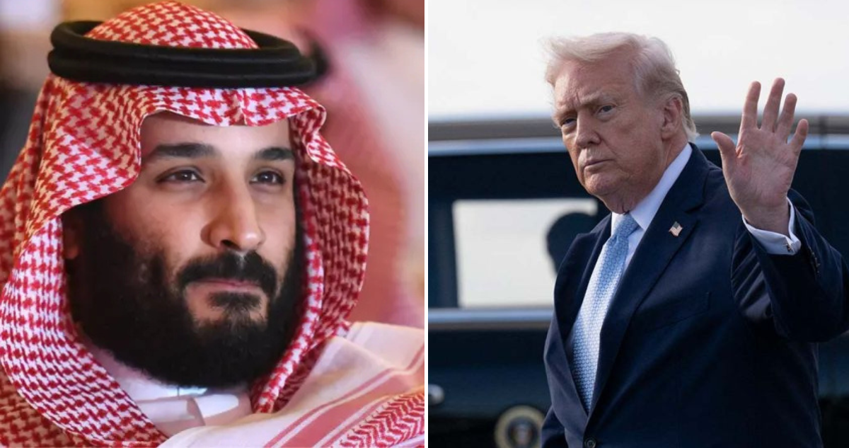 Mohamed bin Salmán y Donald Trump