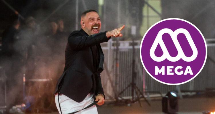 José Antonio Neme y logo de Mega en referencia a rostros con mayor confiabilidad