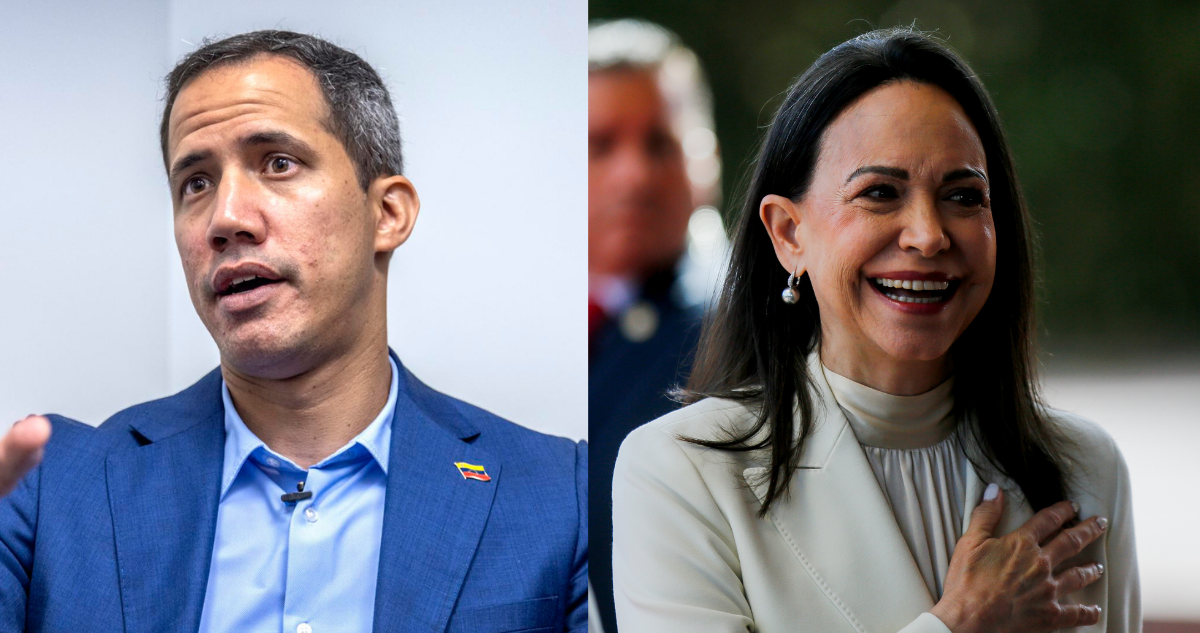 Opositores venezolanos Guaidó y Machado llegan al Congreso y destacan tradición democrática de Chile