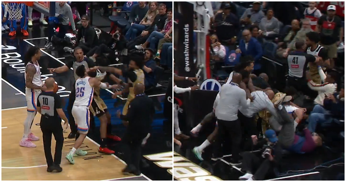 Pelea NBA entre Thunder y Wizards