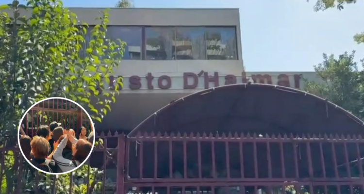 Pese a advertencia del centro de alumnos con protesta esperan a Kast en liceo de Ñuñoa