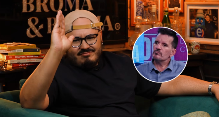 Foto de Esteban Düch y una foto más pequeña de Vasco Moulian