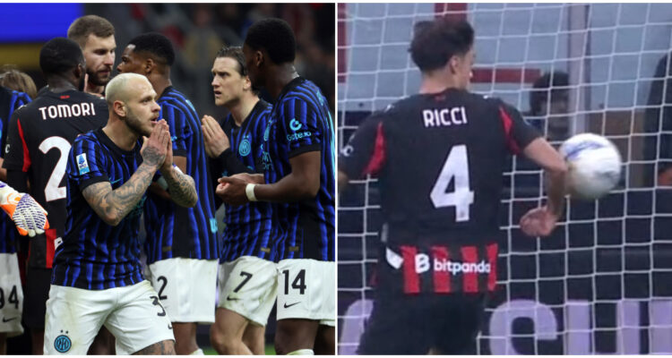 Polémica en el Derbi entre Milan e Inter por Serie A