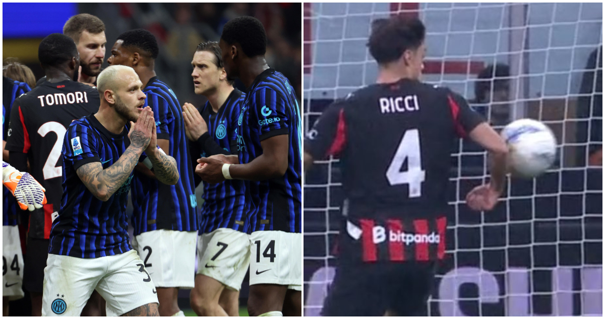 Polémica en el Derbi entre Milan e Inter por Serie A