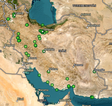 Primeros ataques a Irán