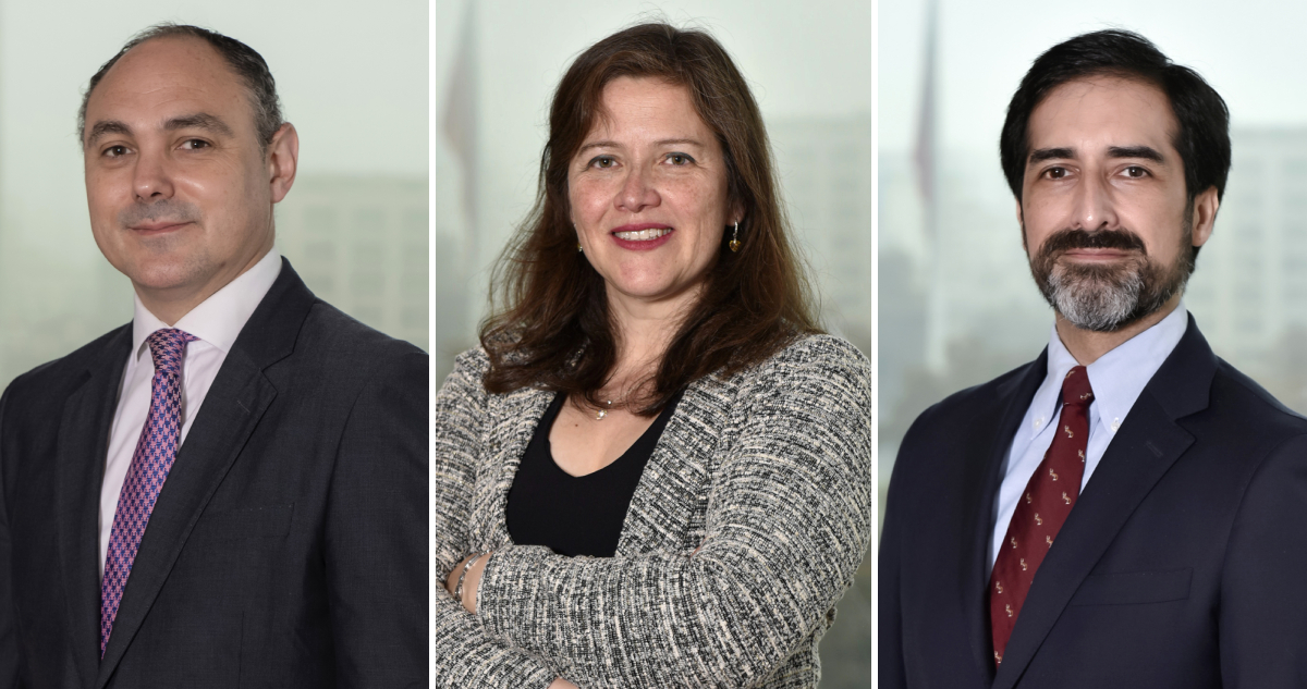 Izquierda a derecha: Daniel García, Nancy Silva y José Antonio Gaspar | CMF