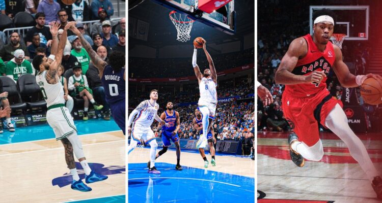 Celtics, Thunder y Raptors celebraron en noche de NBA.