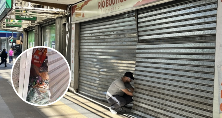 Robo con alunizaje afecta a local de vestuario outdoor en centro de Temuco: $20 millones en pérdidas