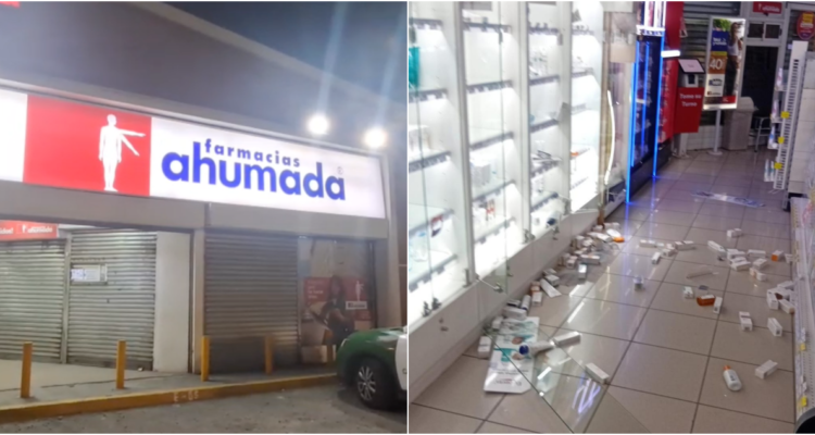 Indagan millonario robo contra sucursal de Farmacias Ahumada en La Florida