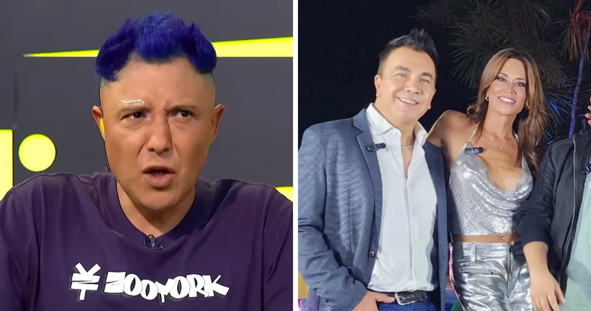 Sergio Rojas y foto de Luis Sandoval con Daniella Campos