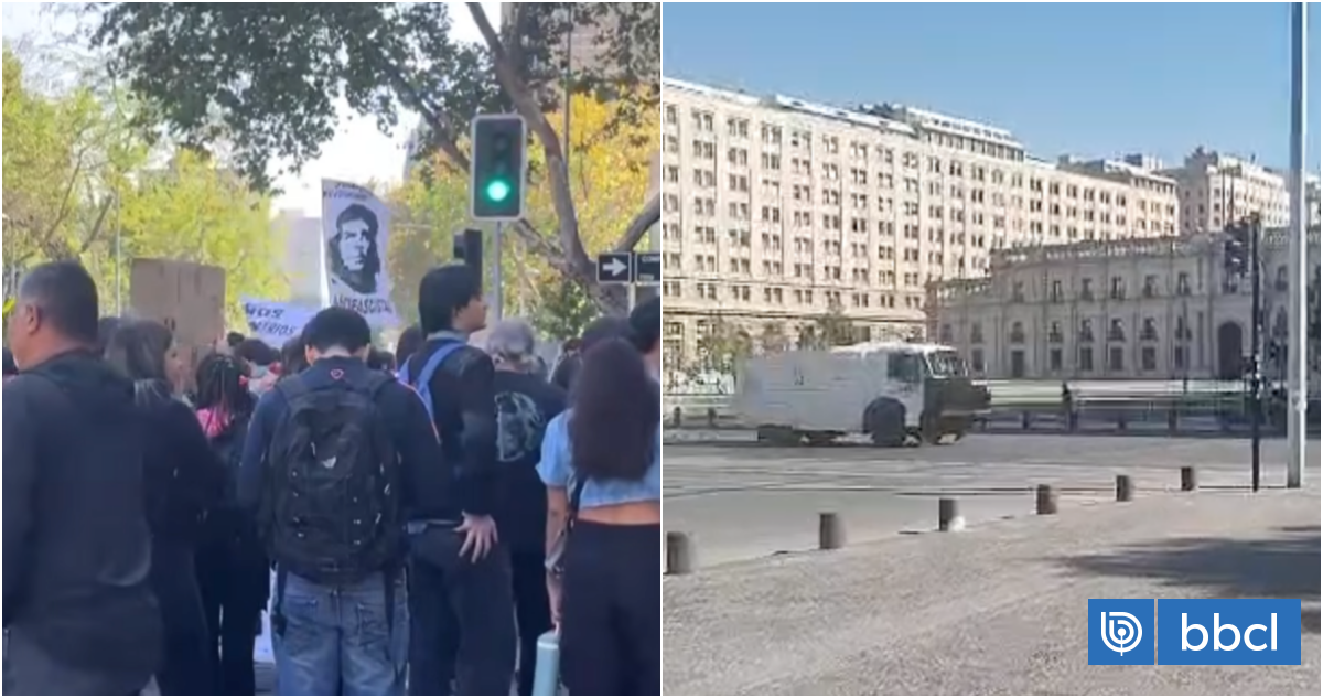 Amplio despliegue policial en el centro de Santiago por manifestaciones estudiantiles
