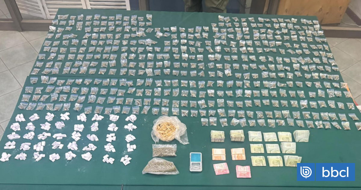 Dos detenidos en operativo policial en Quilicura: incautan arma de fuego, municiones y droga