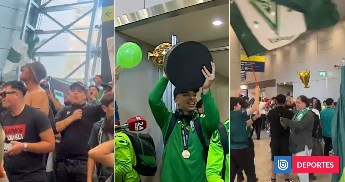 VIDEOS | Con bombo y banderas: hinchas de Wanderers llegaron en masa al aeropuerto a recibir a sus héroes Sub20