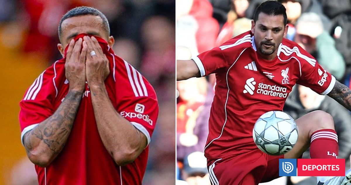 Minute 20 that shook Anfield: Thiago cries in tribute to Diogo Jota with Mark González present.