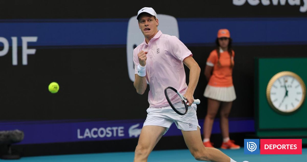 Emuló a Marcelo Ríos en 1998: Sinner conquista Miami sin perder un set y logra el ’Sunshine Double’