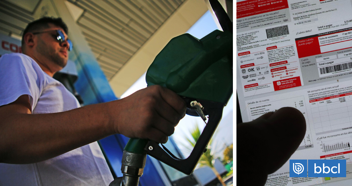Subida histórica de las bencinas y nueva alza de luz pone presión a las metas de inflación en Chile