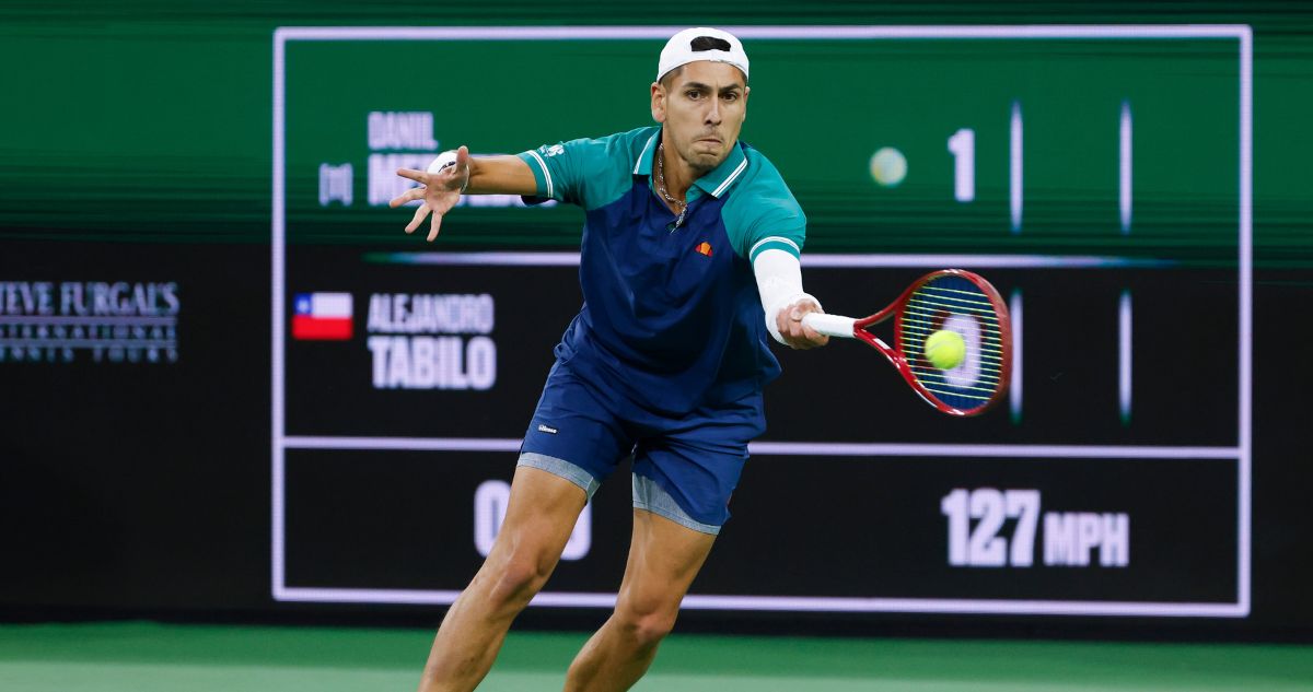 Alejandro Tabilo se inclinó ante Medvedev y se despidió rápido del Master 1000 de Indian Wells