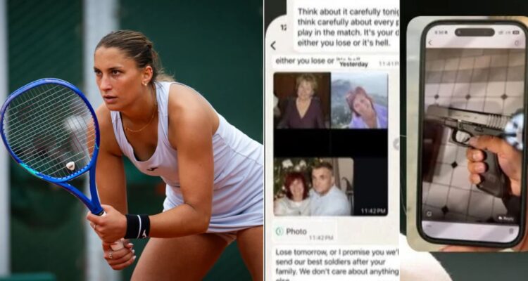 Tenista revela fuertes amenazas recibidas por WhatsApp antes de jugar