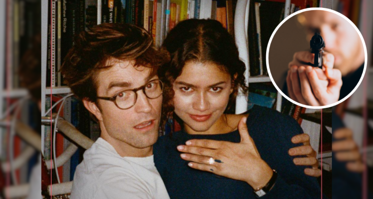 Zendaya y Robert Pattinson en la película The Drama
