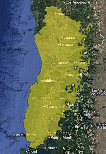 tormentas eléctricas en el sur de Chile este viernes 20 de marzo.