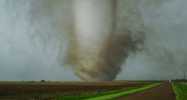 Foto de un tornado