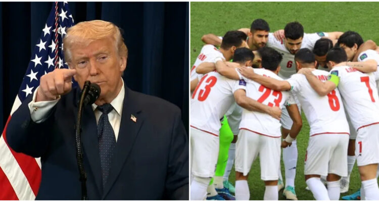 Trump y selección de Irán foto de contexto