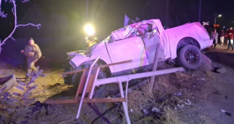 Un joven de 17 años fallecido y dos heridos deja accidente en la ruta CH-60 en Los Andes