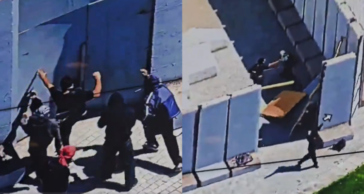 VIDEO | Vandalizan perímetro del monumento a Baquedano durante manifestación estudiantil