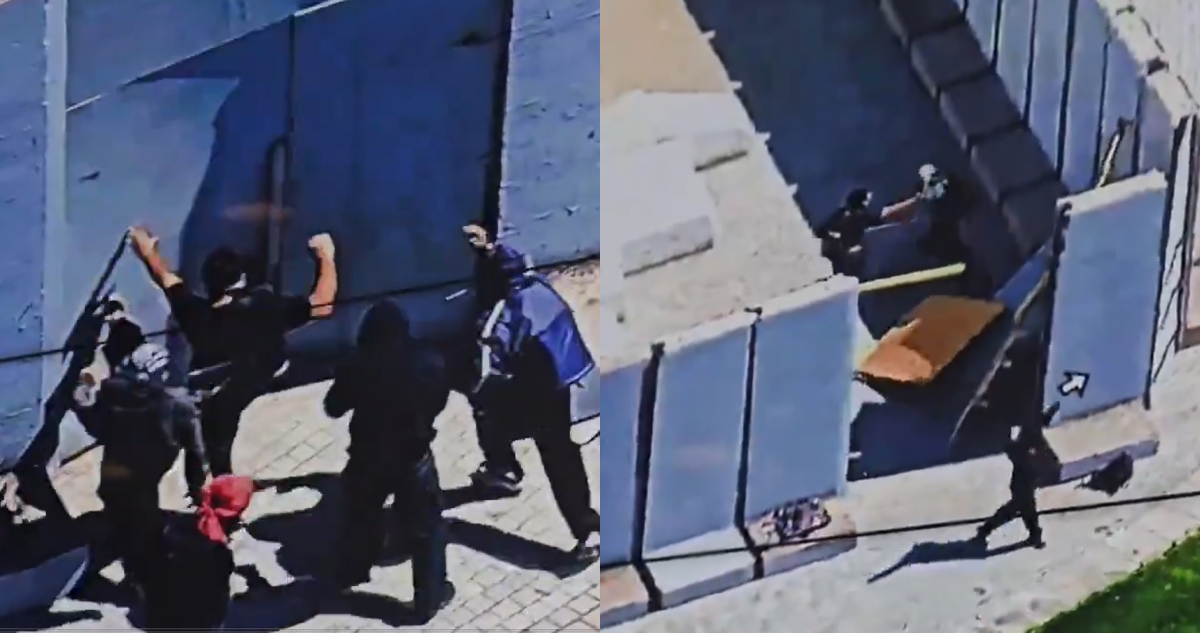 VIDEO | Vandalizan perímetro del monumento a Baquedano durante manifestación estudiantil