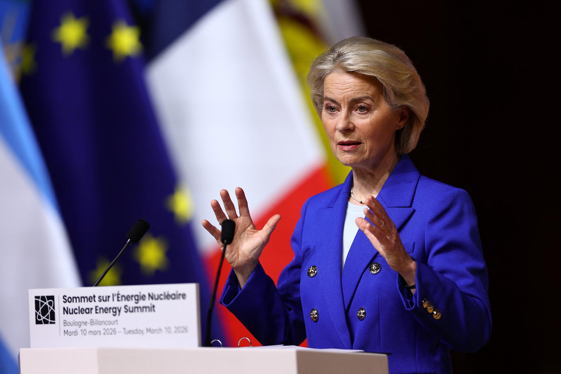 La presidenta de la Comisión Europea, Ursula von der Leyen